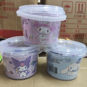 正版 授权三丽鸥diy徽章咕咔桶库洛米美乐蒂玉桂狗互动益智玩具