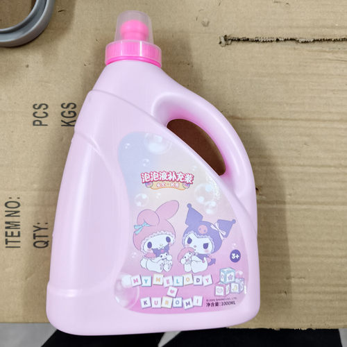 三丽鸥正版泡泡补充液美乐蒂泡泡液一升装