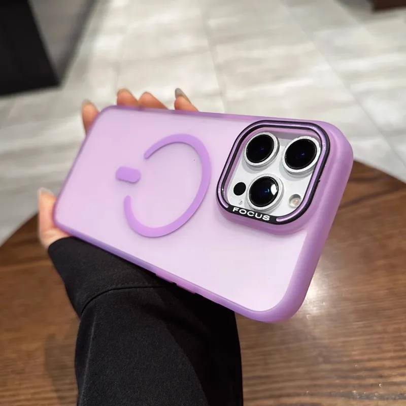 适用iPhone17PROMAX手机壳超薄冰雾C型磁吸苹果16磨砂防摔保护套