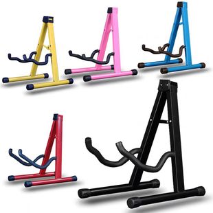 吉他放置金属三角A架古典民谣吉它电吉他贝司琵琶家用落地支架子