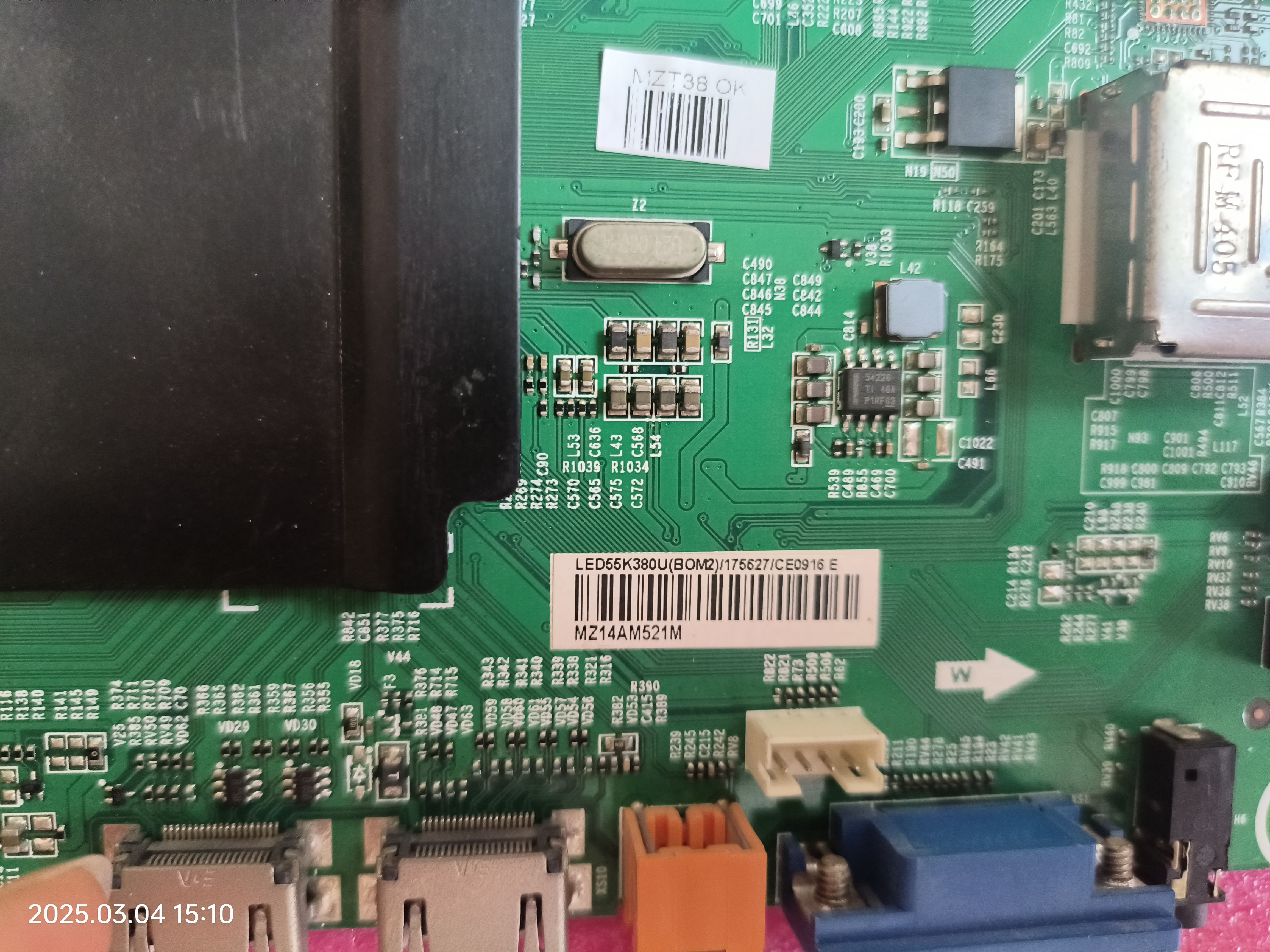 海信LED55K380U(BOM2)175627主板RSAG7.820.6041屏HE550HU-B8