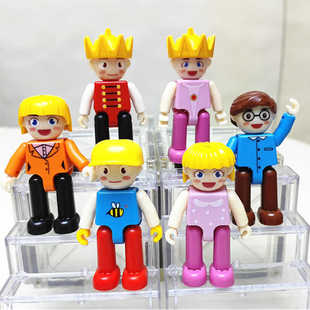 磁力公仔小人仔积木玩具玩偶彩窗磁力片磁性人偶男孩女孩益智早教