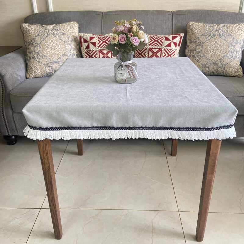 新款麻将桌套罩正方形烤火桌罩方桌桌布布艺麻将机八仙桌茶几防尘