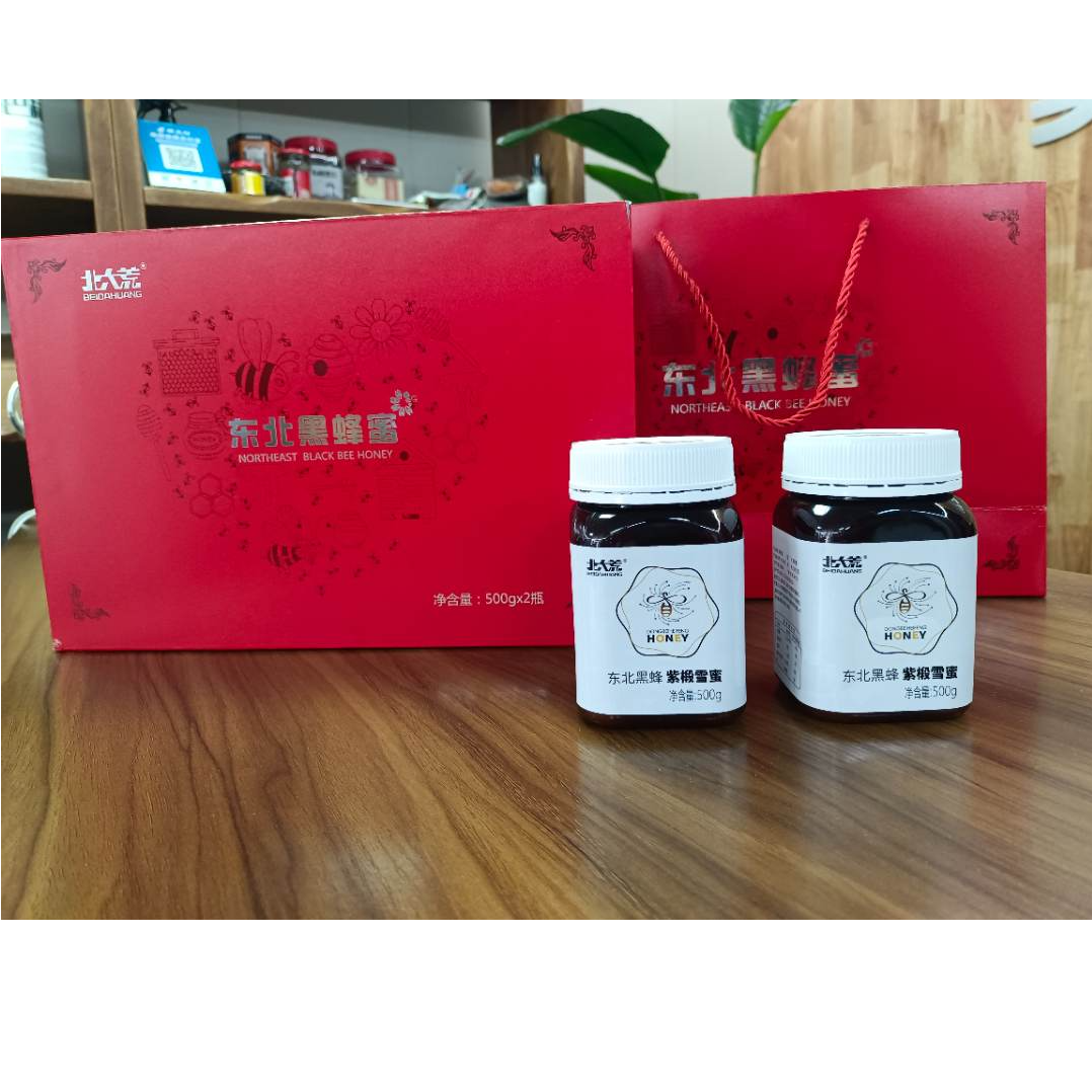 馈赠佳品北大荒紫椴雪蜜礼盒（500克*2瓶）