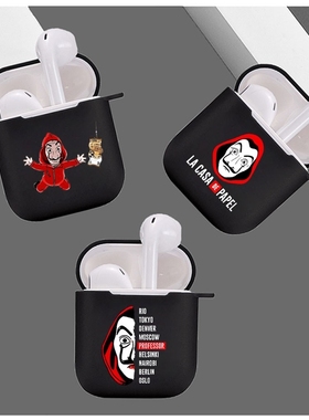Hot Spain TV Money Heist House Paper earphone case for Appl