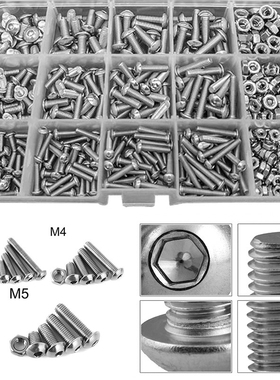 500pcs/box Socket Head Bolt Nut Screws With Box Mounting Ha