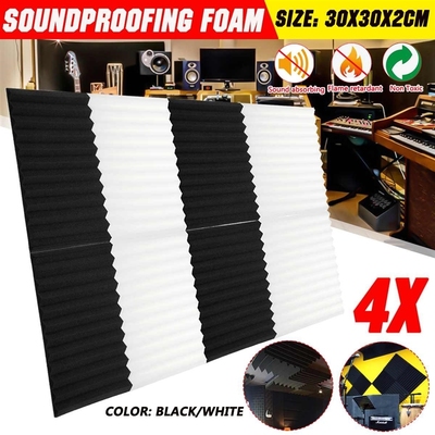 4pcs Studio Acoustic Foam Panels Soundproof Sponge Diffusers