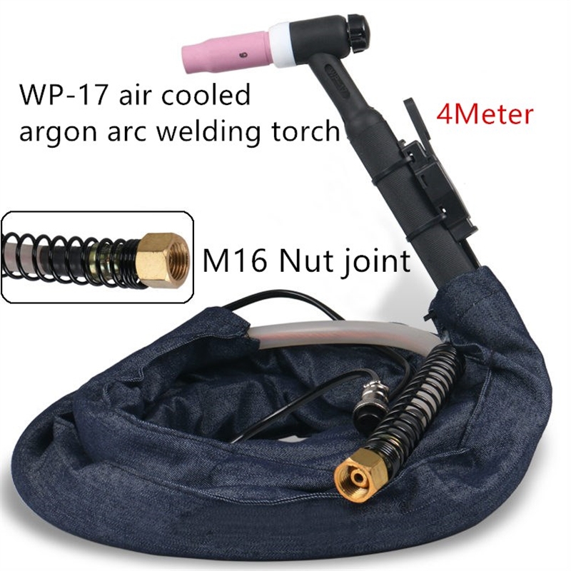 WP 17 air cooled argon arc welding torch M16 nut joint WS/T