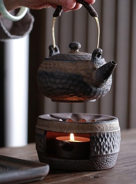 1Pc Teapot Warmer Retro Ceramic Tea Warmer Tea Heater Cerami