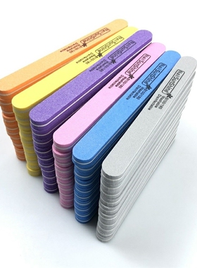 60Pcs Professional Nail Files Nail Buffer 100/180 Double Si