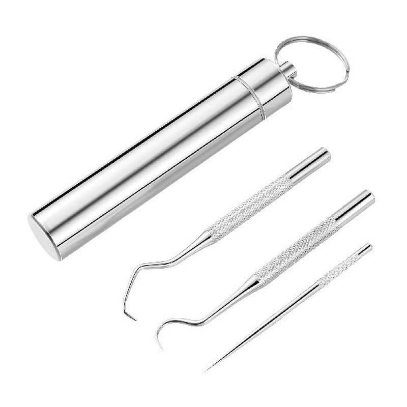 1 Set Stainless Steel Toothpick Cleaning Tools Stainless