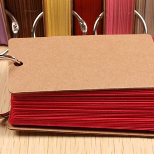 1 Piece Binder Ring Easy Flip Flash Cards Study Cards, 50 nr