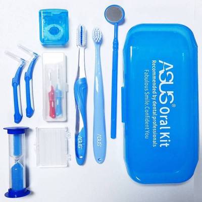 Tooth-Brush Orthodontic-Clean-Kit Dental-Floss Mouth-Mirror