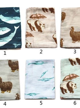 Muslin Baby Blanket Towel Cloth Organic Bamboo Cotton Soft