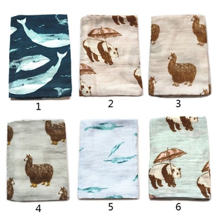 Muslin Baby Blanket Towel Cloth Organic Bamboo Cotton Soft