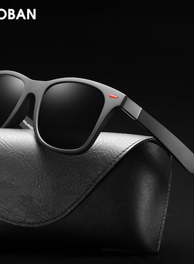 HOOBAN Classic Square Polarized Sunglasses Men Women Fashio