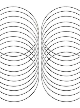 20 Pck 4 Inch Silver Drem Ctcher Metl Rings Florl Hoops