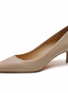 New Elegant Classic Women Pumps For Woman Solid Genuine Leat