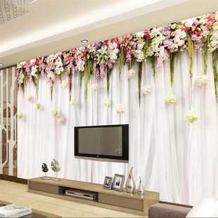 beibehang Custom 3d stereo curtain wallpaper simple living