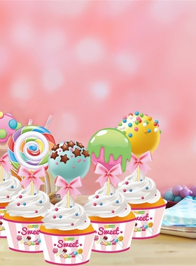 Xmas Lollipop Cake Topper Decorations Baby Shower  Sweet Ca