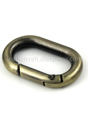1x Metal Oval Ring Snap Hook Spring Gate Trigger Clasps s fo