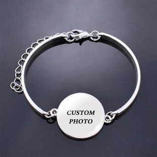 Fashion Woman Custom Bracelet Diy Baby Couple Family Photo