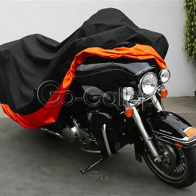 XXXL Orange Motorcycle Cover  Harley Davidson Street Glide E