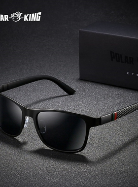 POLARKING Brand Metal Designer Polarized Sunglasses For Dri