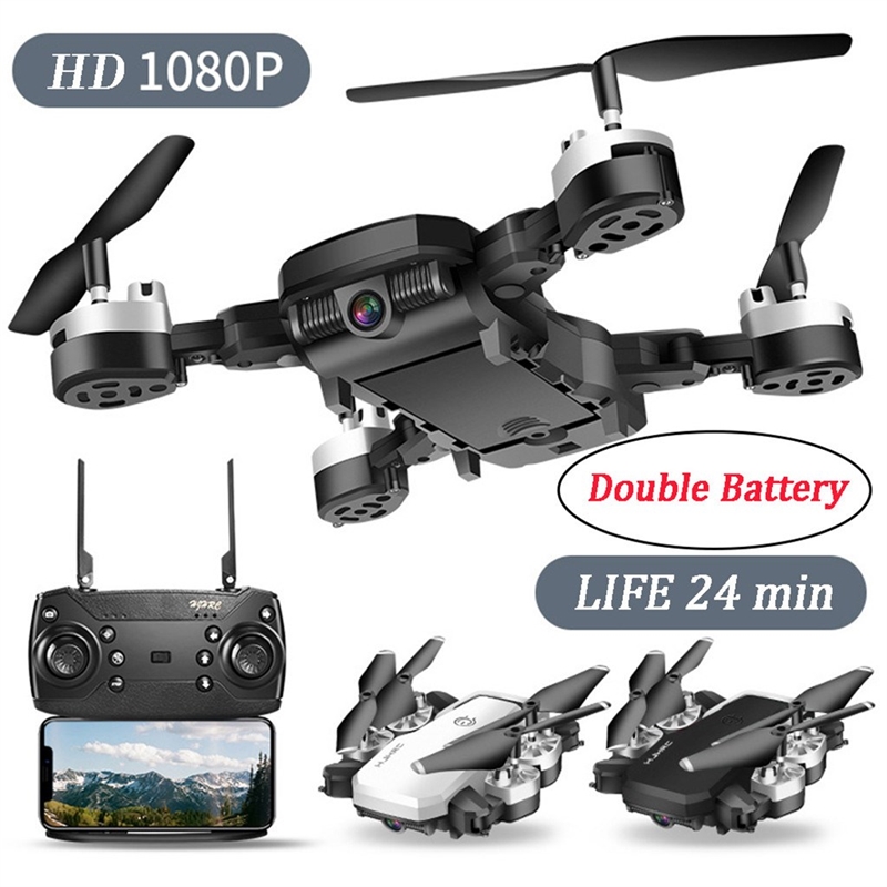 Drone Selfie WIFI FPV GPS 1080P HD Camera Double Battery Fo