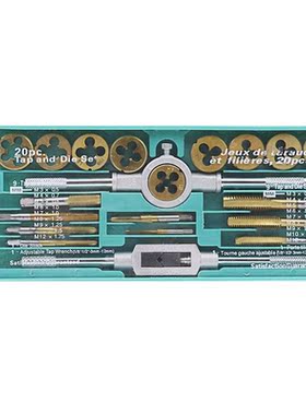 20 Pcs Taper Die Set Hardware Tools Hand Tapping Wrench Die