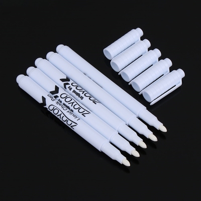 5pcs White Liquid Chalk Pen Black Board Marker Erasable Chal