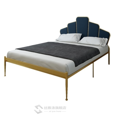 Nordic wrought iron bed 1.5 meters apartt  simple iron frame