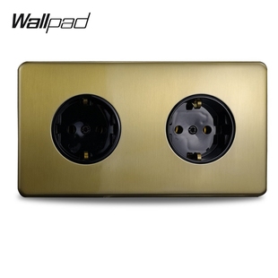 Wallpad Z6 Double EU Wall Power Socket Electrical Outlet wi