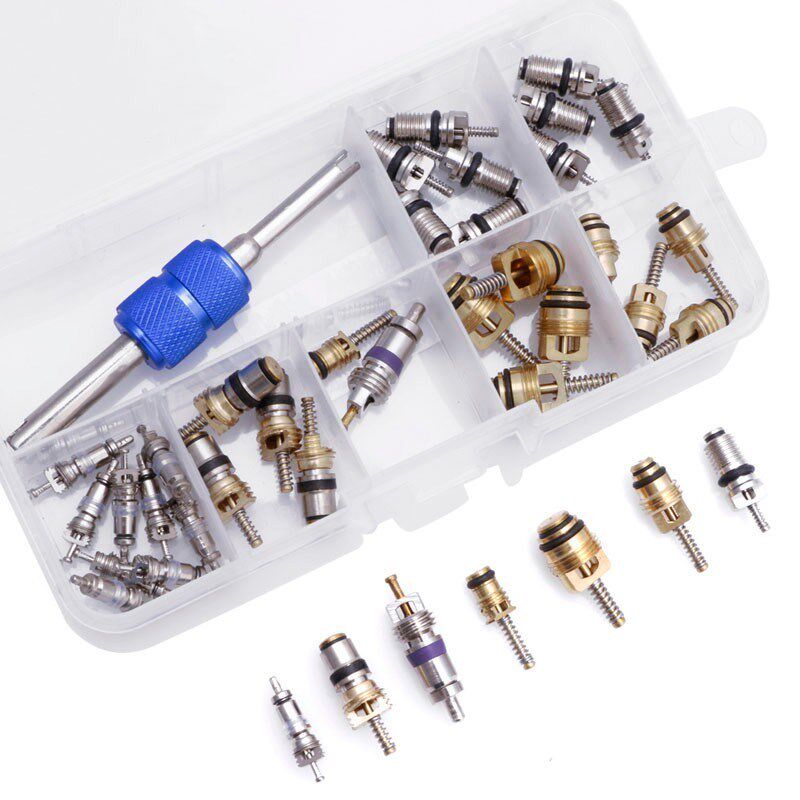 39pcs r12 r134a car air conditioning ac tire valve stem core