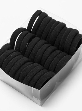30Pcs Elastic Hair Accessories For Women Kids Black Pink Blu