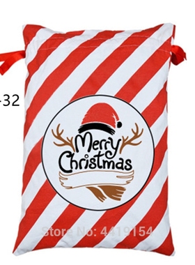 Christmas Gift Santa Sacks Drawstring Canvas Bags Large Sant