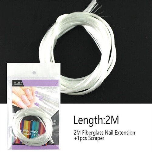 1m/1.5m/2m Nail Art Fiberglass Nail m for V Gel DIY White Ac