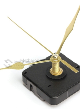 *High Quality New Gold Hands Quartz Black Wall Clock Movet M
