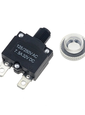 1PCS Thermal Switch Overload Protector Push Button 6A 7A 7.5