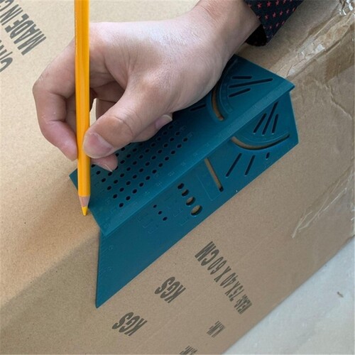 Wood Working Ruler 3D Mitre Angle Measuring Gauge Square Siz