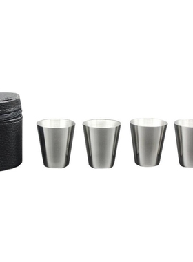 4Pcs/set Polished 30ML Mini Stainless Steel Shot Glass Cup W