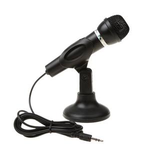 Mini 3.5mm Studio Speech Vocal Microphone MIC with Stand Mo