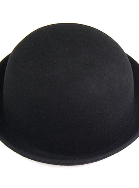 Bowler Hat Felt-Hat Riding-Hat Chaplin Black Melon 1piece