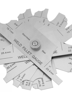 Stainless Steel Welding Gauge Fillet Weld Set Gage Test Ulna