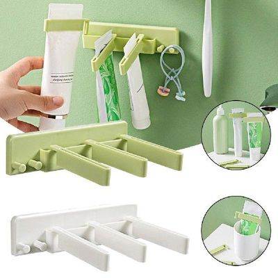 Toothpaste Holder 2 in 1 Design Multifunctional Organizer