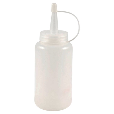 200cc White Plastic Squeeze Bottle Oil Sauce Dispenser Nozzl