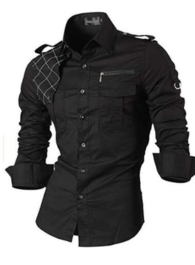 Jeansian Mens Casual Dress Shirts Fashion Desinger Styl