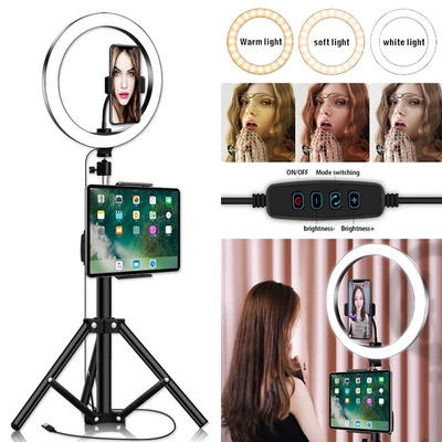 10 inch Ring Light With Phone Tripod Stand Camera Photograp