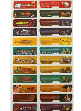 1set/lot=28pcs/lot For Nintend Gameboy Advance Label Sticke