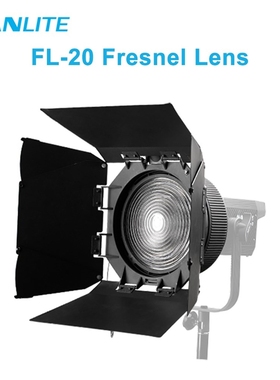 Nanguang Nanlite FL 20 Fresnel Lens with Barndoor Bowens Mo